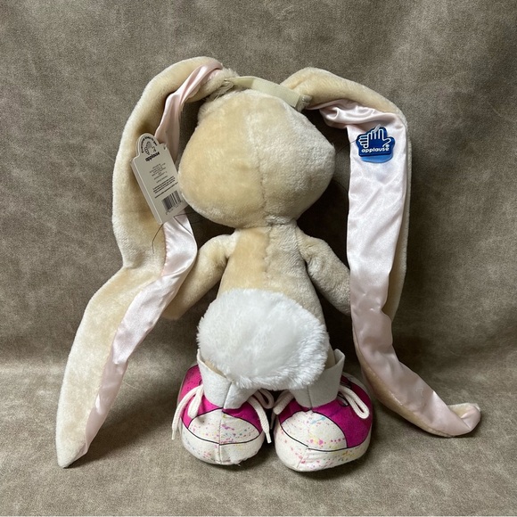 JACKSON RAPPER rare plush Easter Bunny 1980s toy Applause hip hop rabbit NWT - Picture 4 of 7